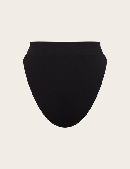 High Cut Full Briefs - Black