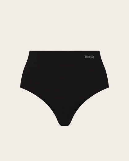 High Waist G-String - Black