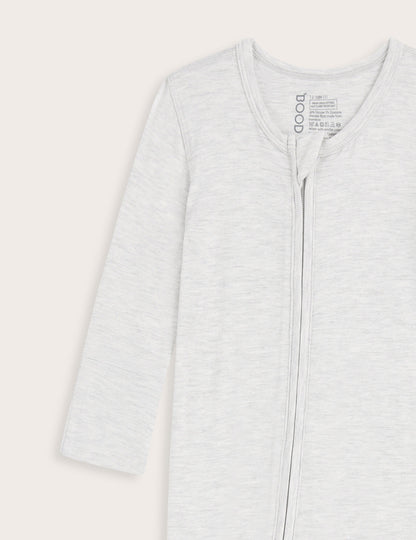 Baby Long Sleeve Romper - Heather Grey