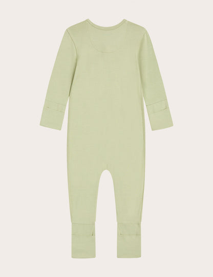 Baby Long Sleeve Romper - Sage