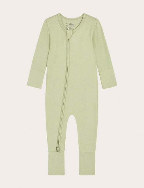 Baby Long Sleeve Romper - Sage