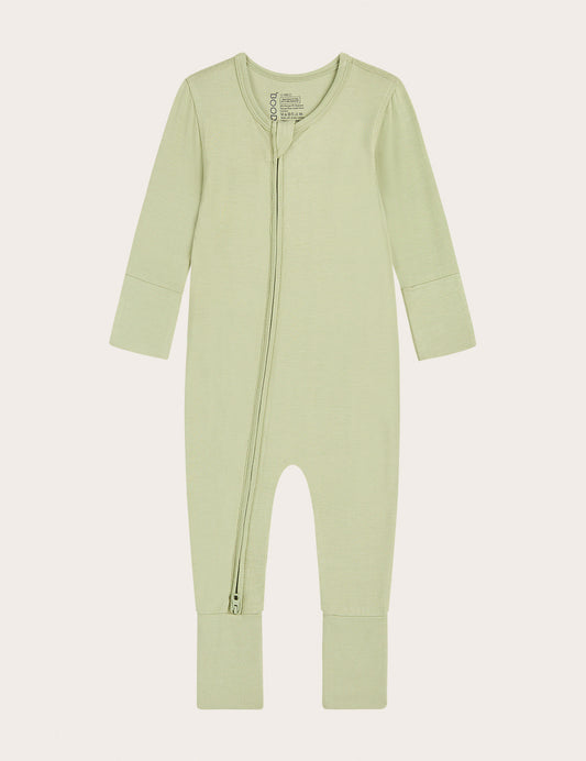 Baby Long Sleeve Romper - Sage