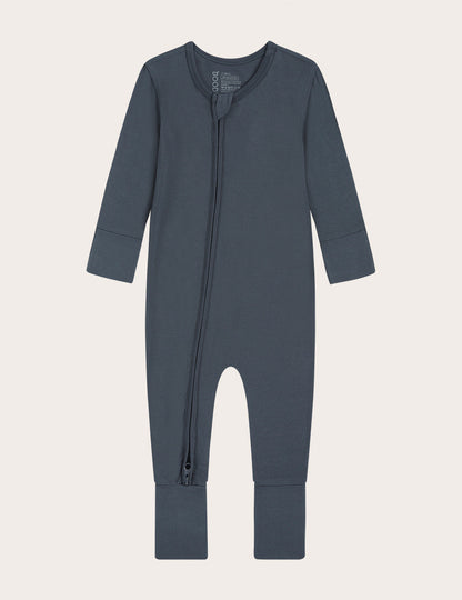 Baby Long Sleeve Romper - Storm