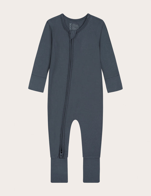 Baby Long Sleeve Romper - Storm