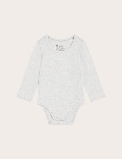 Baby Long Sleeve Bodysuit - Heather Grey