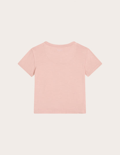 Baby Short Sleeve T-Shirt - Dusty Pink
