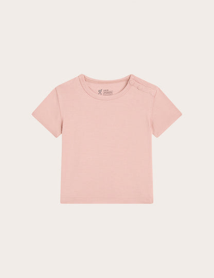 Baby Short Sleeve T-Shirt - Dusty Pink