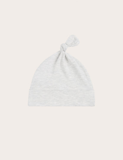 Baby Knotted Beanie - Heather Grey