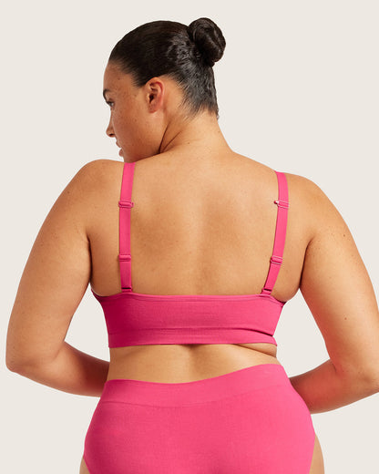 Wireless Full Bust T-Shirt Bra - BCAM Pink