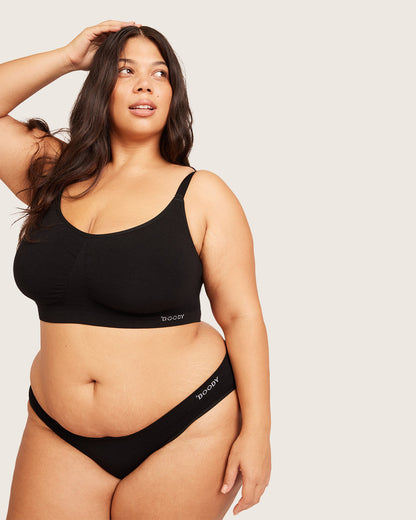 Period & Leak Proof - Classic Bikini - Light - Moderate - Black