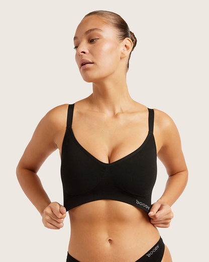 Wireless Full Bust T-Shirt Bra - Black