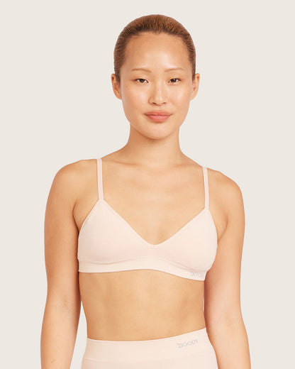 Wireless T-Shirt Bralette - Shell